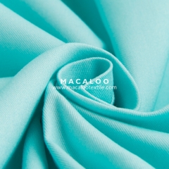 Solid color Teal 100 combed woven cotton twill fabric