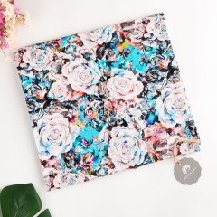 Floral digital printing 95 cotton 5 spandex lycra fabric