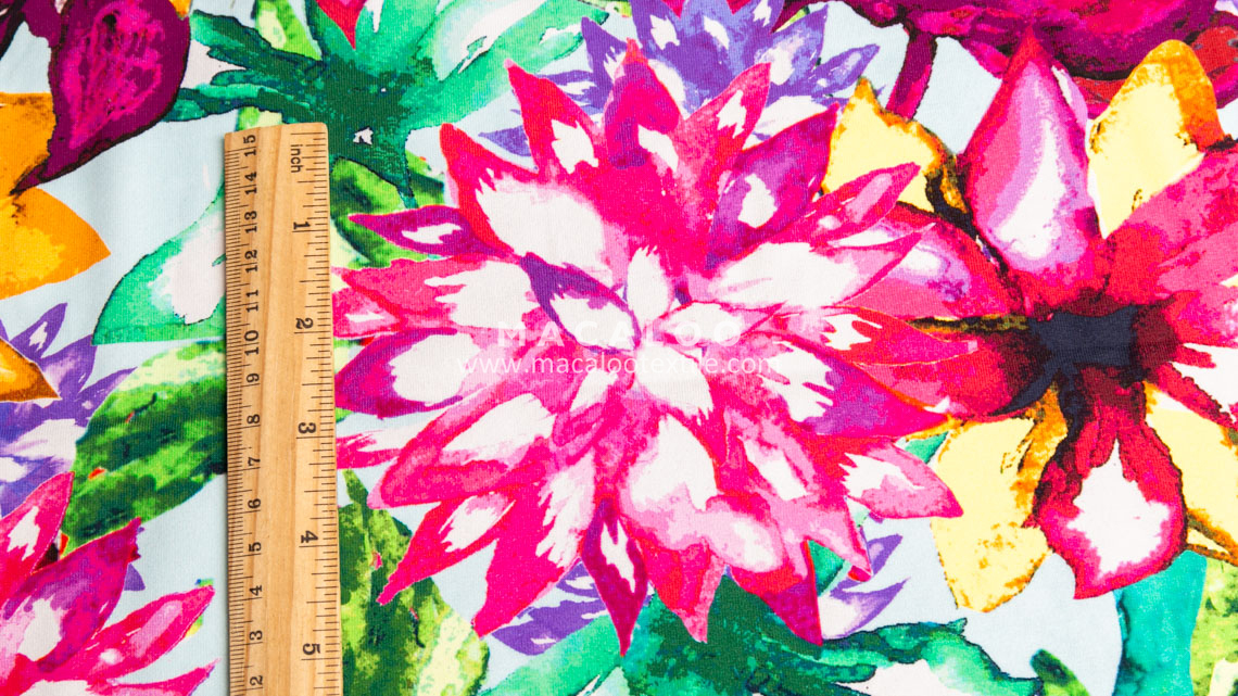 flower printed fabric