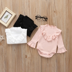 New arrival design infant toddler baby girl clothes cotton romper