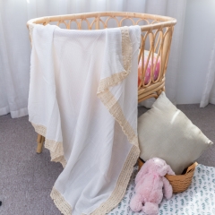 Custom super softened baby organic swaddle blanket