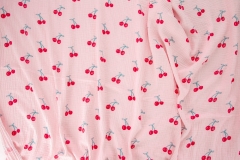 Multi-colored Cherry design custom cotton double gauze print fabric for baby diapers